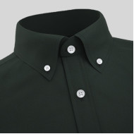 Solid Green Formal Shirt With Front Pocket 