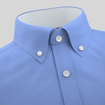 Sky Blue Formal Shirt With White Contrast 