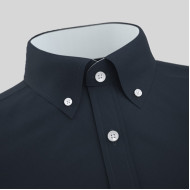 Navy Blue Formal Shirt With White Contrast 