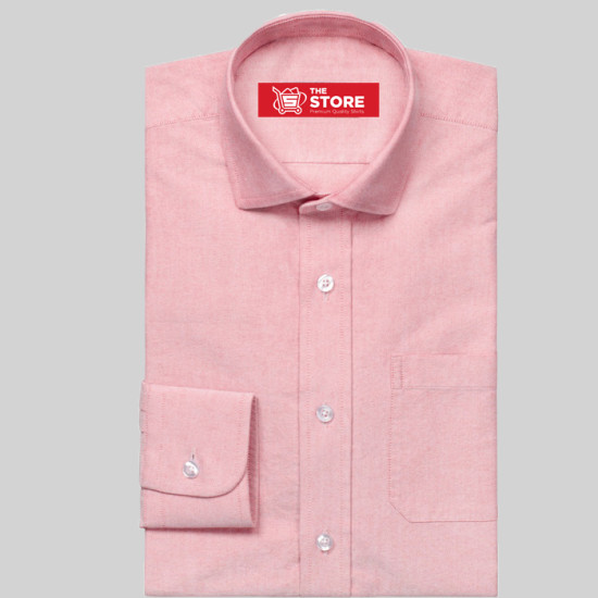 Chris Light Red Oxford Formal Shirt 