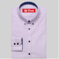 George Purple Oxford Formal Shirt 