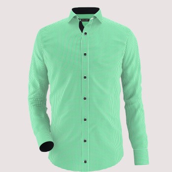 Green Check Formal Shirt 