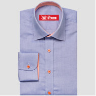 Ramalde Dark Blue With Contrast Formal Shirt 