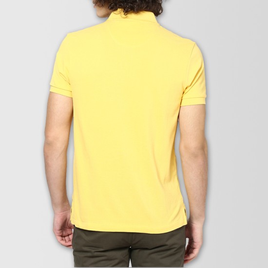 Yellow Plain Polo T-Shirt