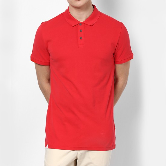 Red Plain Polo T-Shirt