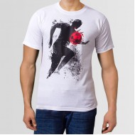 Football Player Graphic Logo T-Shirt