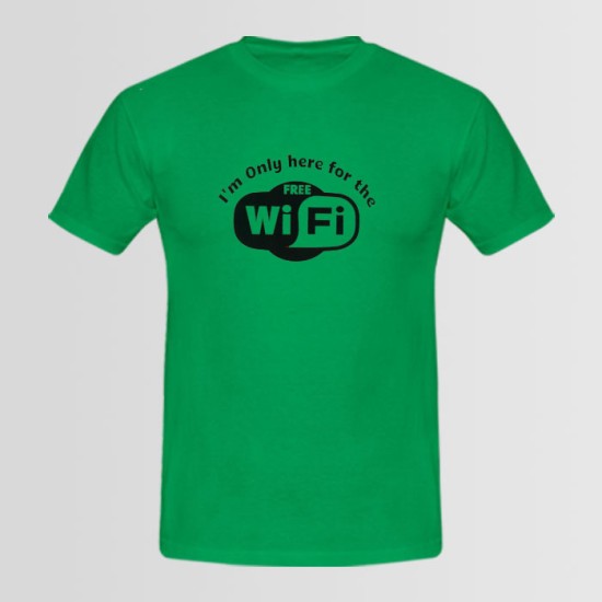 Free WIFI Logo T-Shirt (Available In 8 Colors)