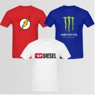 Graphics T-Shirt Bundle Of Three B 4 (Available In Different Colors And Design)