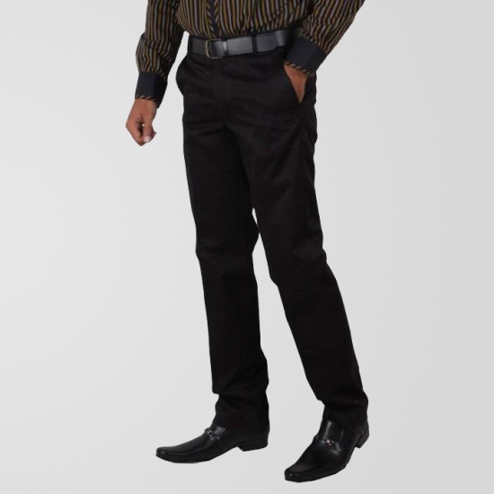 Black Eminent Winkle Free Formal Pant