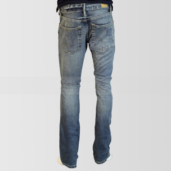 Blue Regular Fit Shaded Jeans