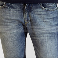 Blue Regular Fit Shaded Jeans