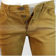 Camel Slim Fit Cotton Jeans