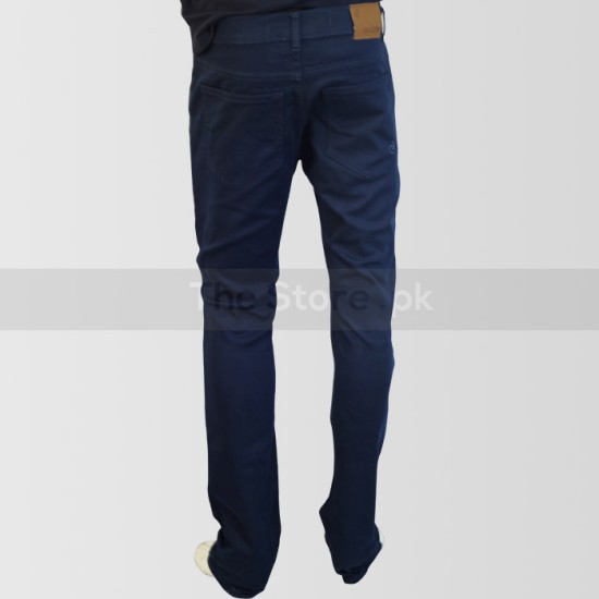 Blue Slim Fit Cotton Jeans