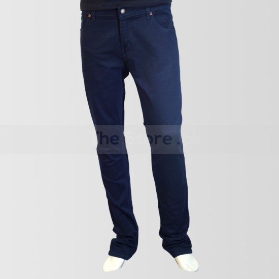 Blue Slim Fit Cotton Jeans