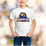Karachi King Kids White T-Shirt