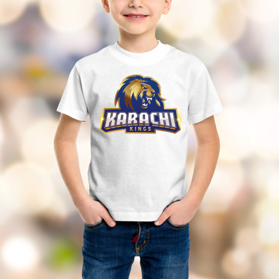 Karachi King Kids White T-Shirt