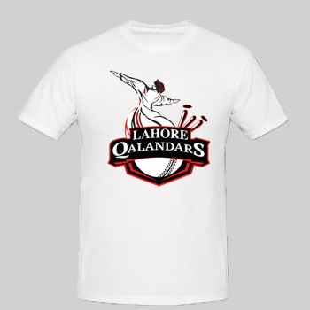 White PSL Lahore Qalandars Logo T-Shirt 