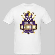 White Psl Quetta Gladiators PSL Logo T-Shirt 