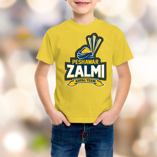 Peshawar Zalmi Kids Yellow T-Shirt
