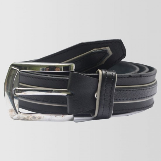 Black 3 Peice Leather Belt