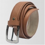 Camel Color Original Cow Leather Men's Belt