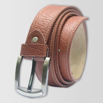 Brown Pattern  Original Cow Leather Men's Belt