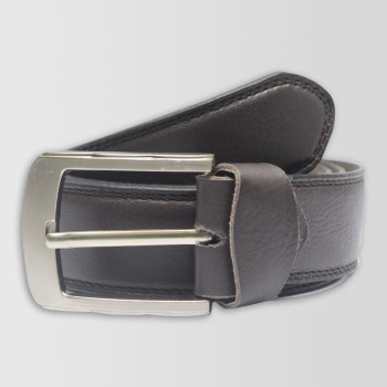 Dark Brown Original Cow Leather Men's Belt