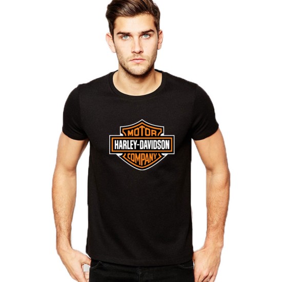 Black Harley Davidson Logo T-Shirt 