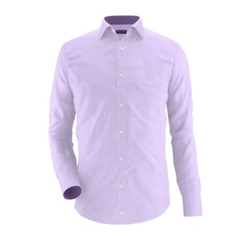 Light Purple Formal Shirt With Purple Contrast 