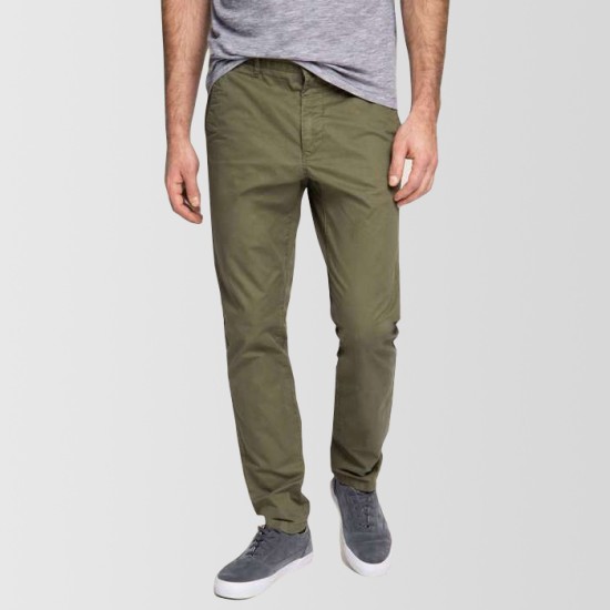 Crocodile Green Cotton Pant 