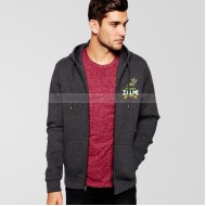 Peshawar Zalmi Psl Charcoal Grey Zipper Hoodie