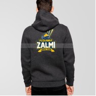 Peshawar Zalmi Psl Charcoal Grey Zipper Hoodie