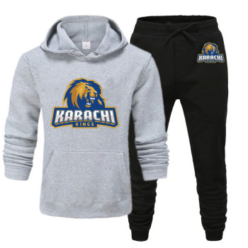 Karachi Kings Psl Tracksuit in Grey