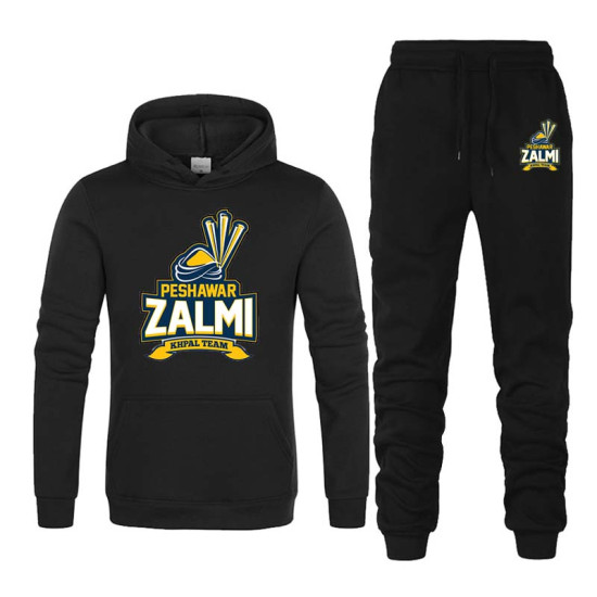 Peshawar Zalmi Psl Tracksuit in Black Peshawar Zalmi Psl Tracksuit in Black