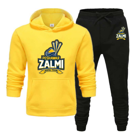 Peshawar Zalmi Psl Tracksuit in Yellow Peshawar Zalmi Psl Tracksuit in Yellow