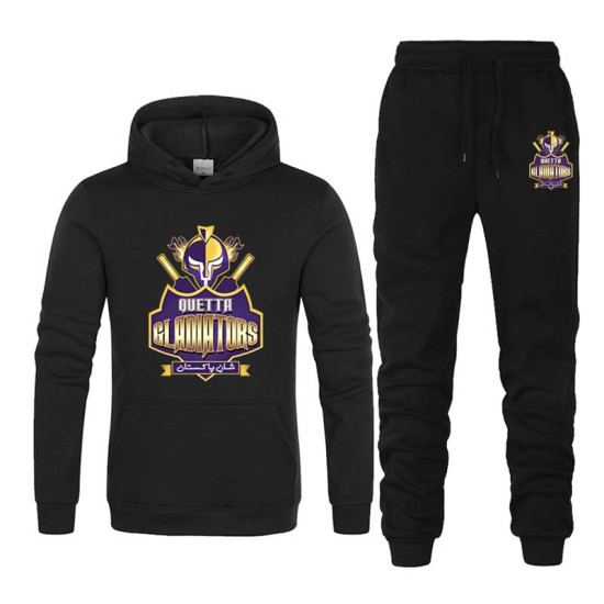 Quetta Gladiators Psl Tracksuit in Black Quetta Gladiators Psl Tracksuit in Black
