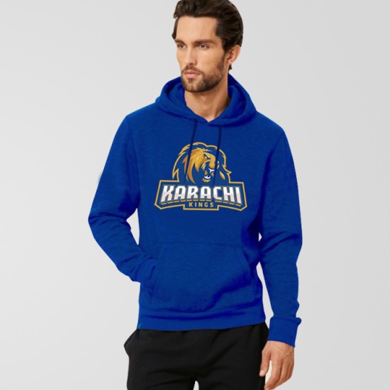 karachi King Psl Royal Blue Hoodie