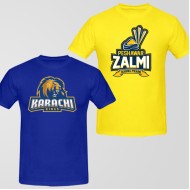 Pakistan Super League (PSL) Team T-Shirt Bundle: Karachi Kings + Peshawar Zalmi