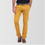 Mustard Cotton Chino Pant