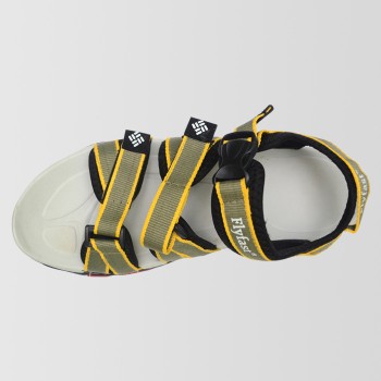 Gray & Yellow Pattern Casual Sandal 