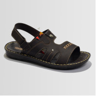 Gray & Yellow Pattern Casual Sandal 
