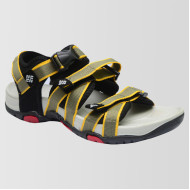 Gray & Yellow Pattern Casual Sandal 