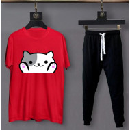Teddy Red Summer Tracksuit For Ladies