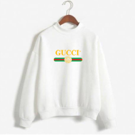 Black Women's Sweat Shirt With Gucci Logo