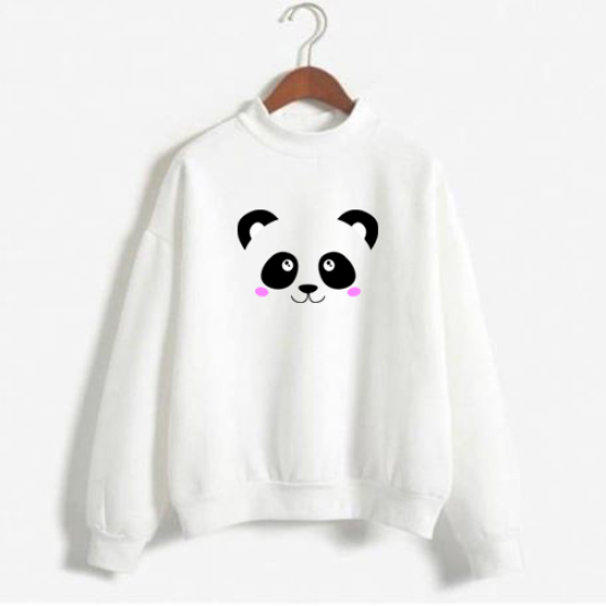 Women's Sweat Shirt With Panda Logo Women's Sweat Shirt With Panda Logo