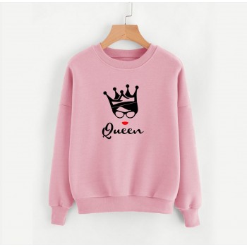 Buy Women's Sweat Shirt With Queen Logo