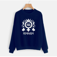 Women's Sweat Shirt With Girls Power Feminism Logo