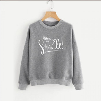 You Make Me Smile Sweat Shirts For Women's Fashion