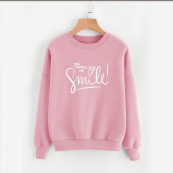 You Make Me Smile Sweat Shirts For Women's Fashion