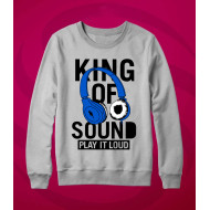 Heather Grey Sweat Shirt With King Of Sound Logo